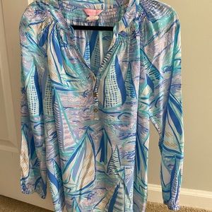 Lilly Pulitzer Elsa Top - Aboat Time